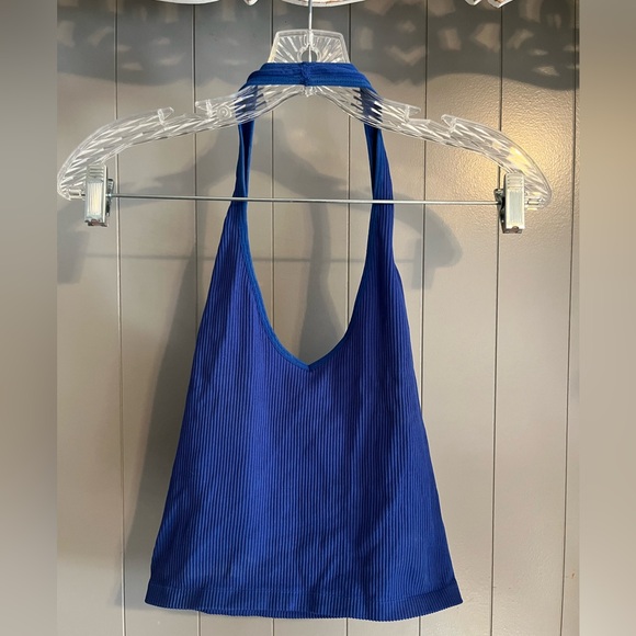 Urban Outfitters Tops - Out from Under blue ribbed halter top /bralette tank
